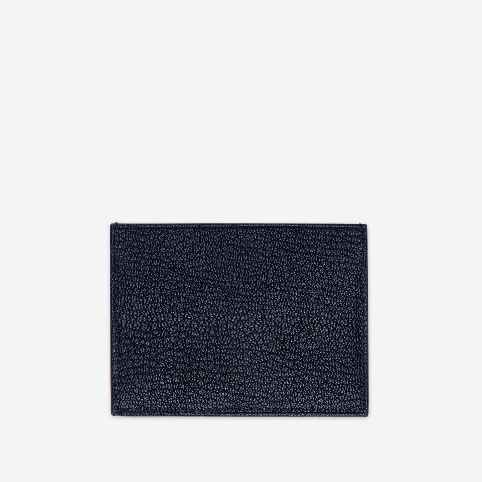 PINEL ET PINEL POP 3C GOATSKIN CARD HOLDER NAVY (GT)