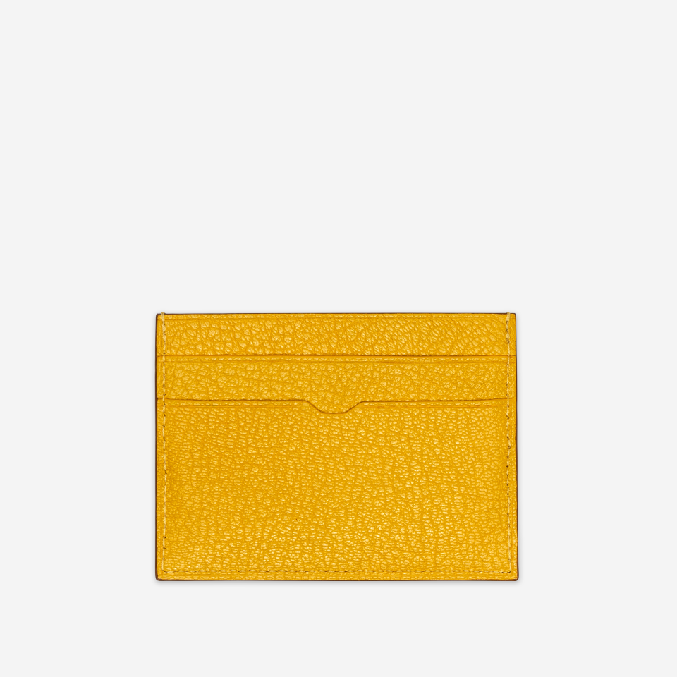PINEL ET PINEL POP 5C GOATSKIN CARD HOLDER MIMOSA (GT)