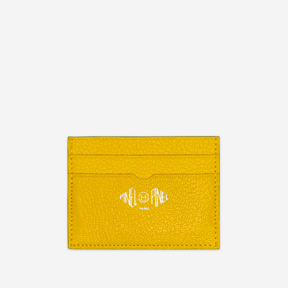PINEL ET PINEL POP 5C GOATSKIN CARD HOLDER SOLEIL (GT)