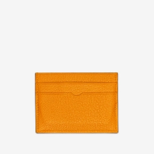 PINEL ET PINEL POP 5C GOATSKIN CARD HOLDER ORANGE (GT)