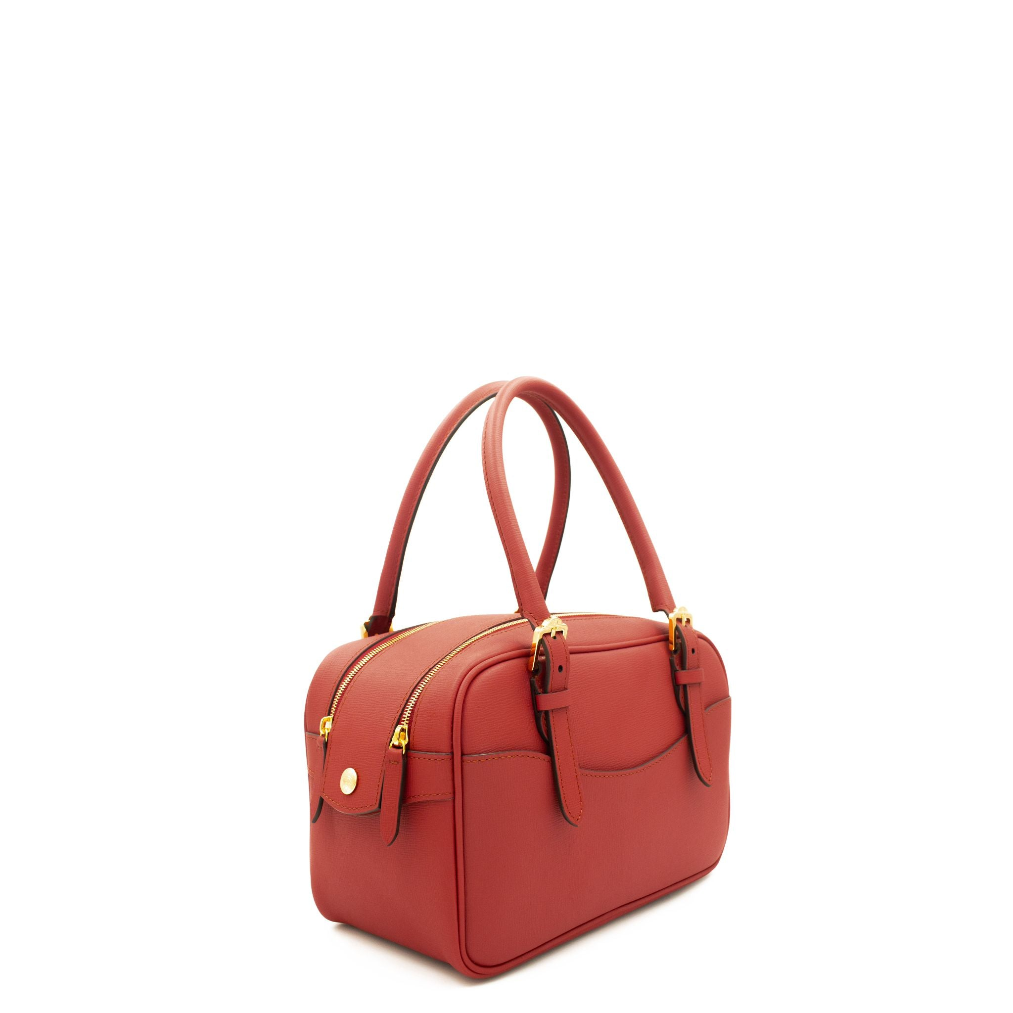 JOSEPH DUCLOS APPOLONI BAG IN TEMPO BORDEAUX LEATHER