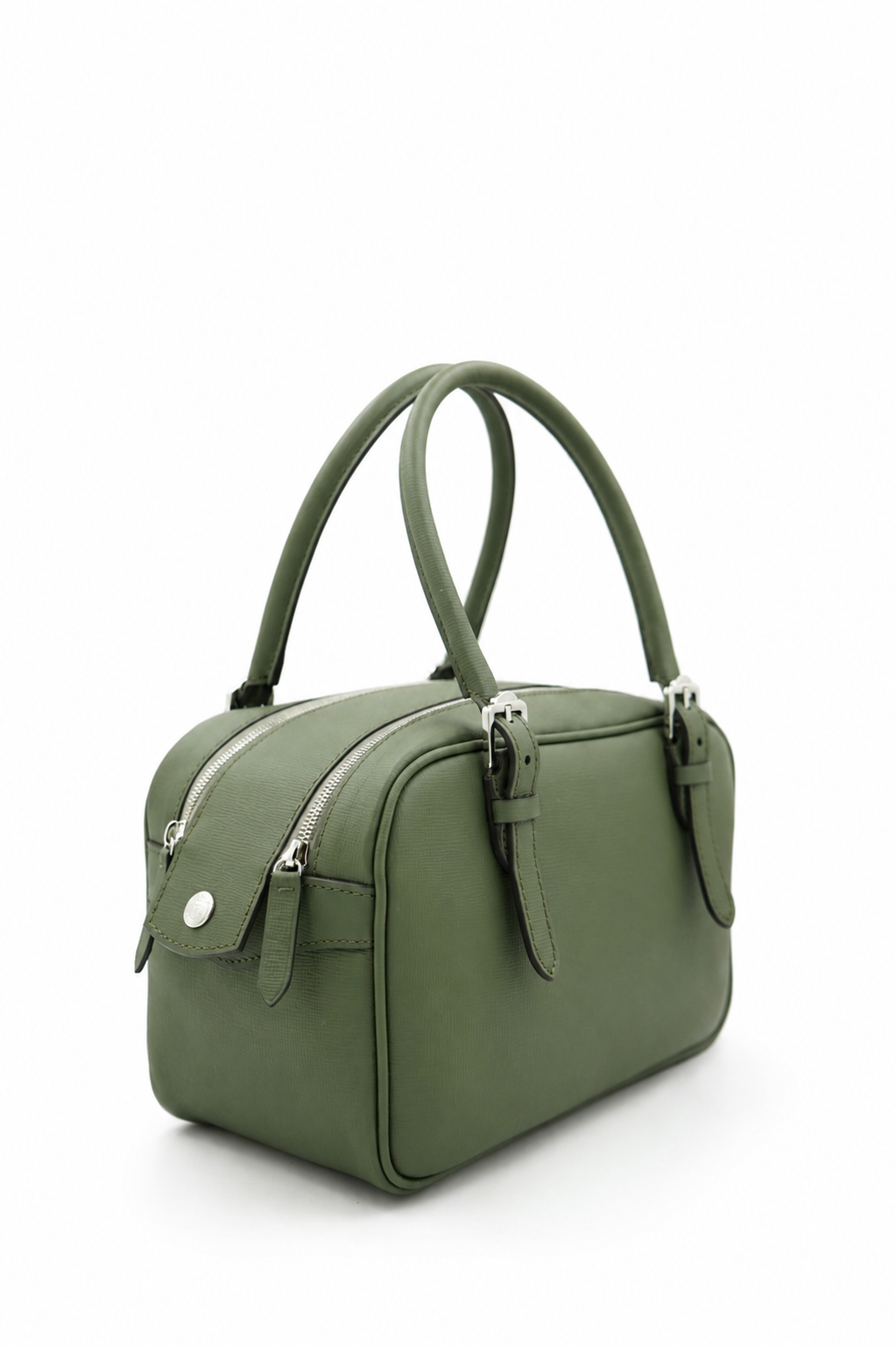 JOSEPH DUCLOS APPOLONI BAG IN TEMPO LEATHER KAKI