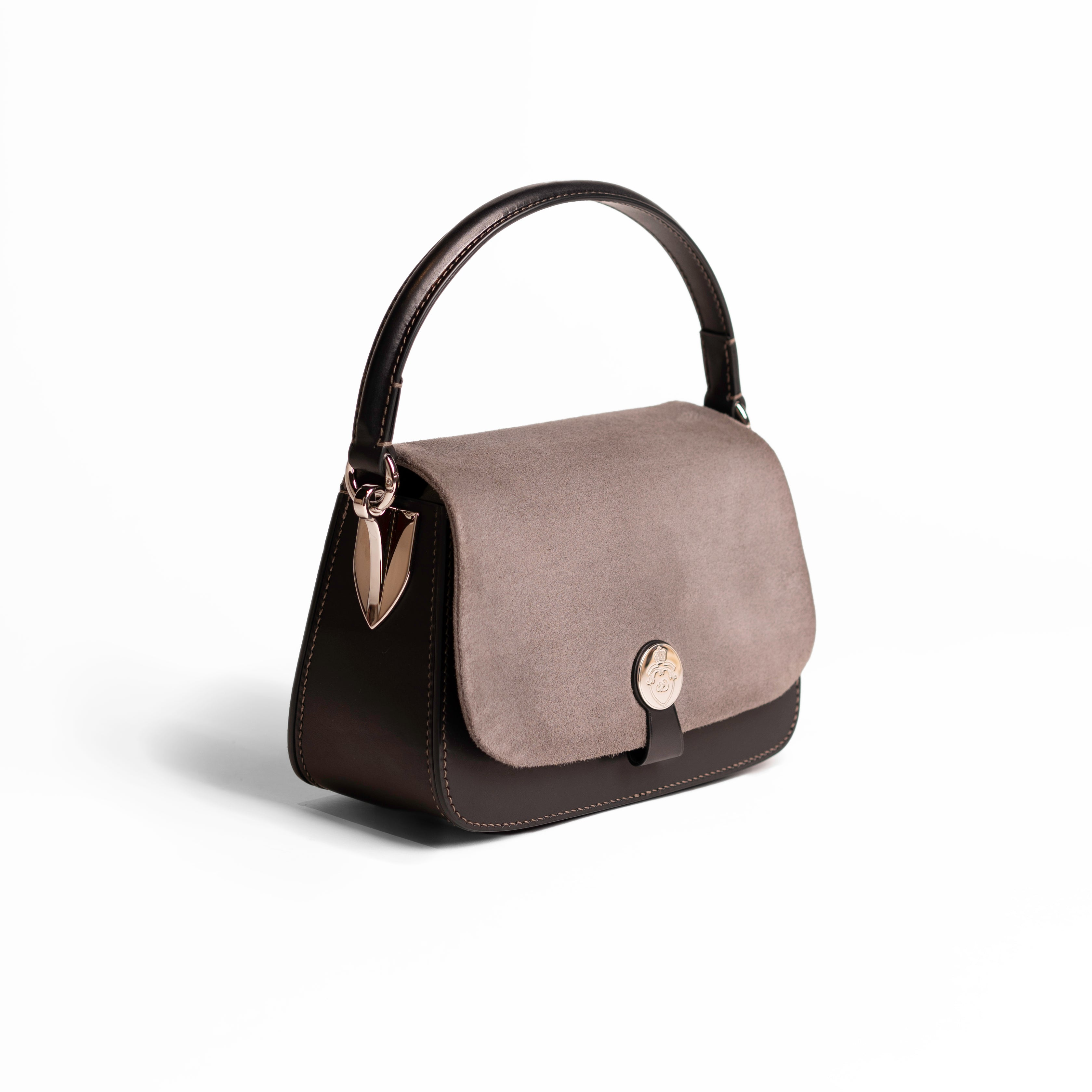 JOSEPH DUCLOS SAC SAINT-CLAIR ARPèGE LEATHER PALLADIUM NOIR/GRIS SOURIS
