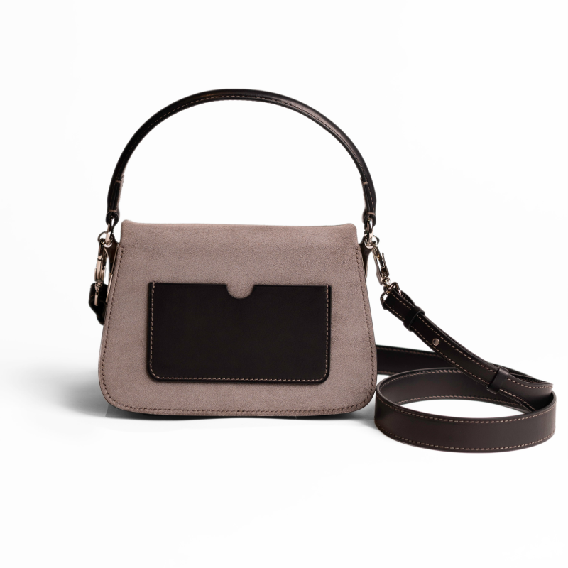 JOSEPH DUCLOS SAC SAINT-CLAIR ARPèGE LEATHER PALLADIUM NOIR/GRIS SOURIS