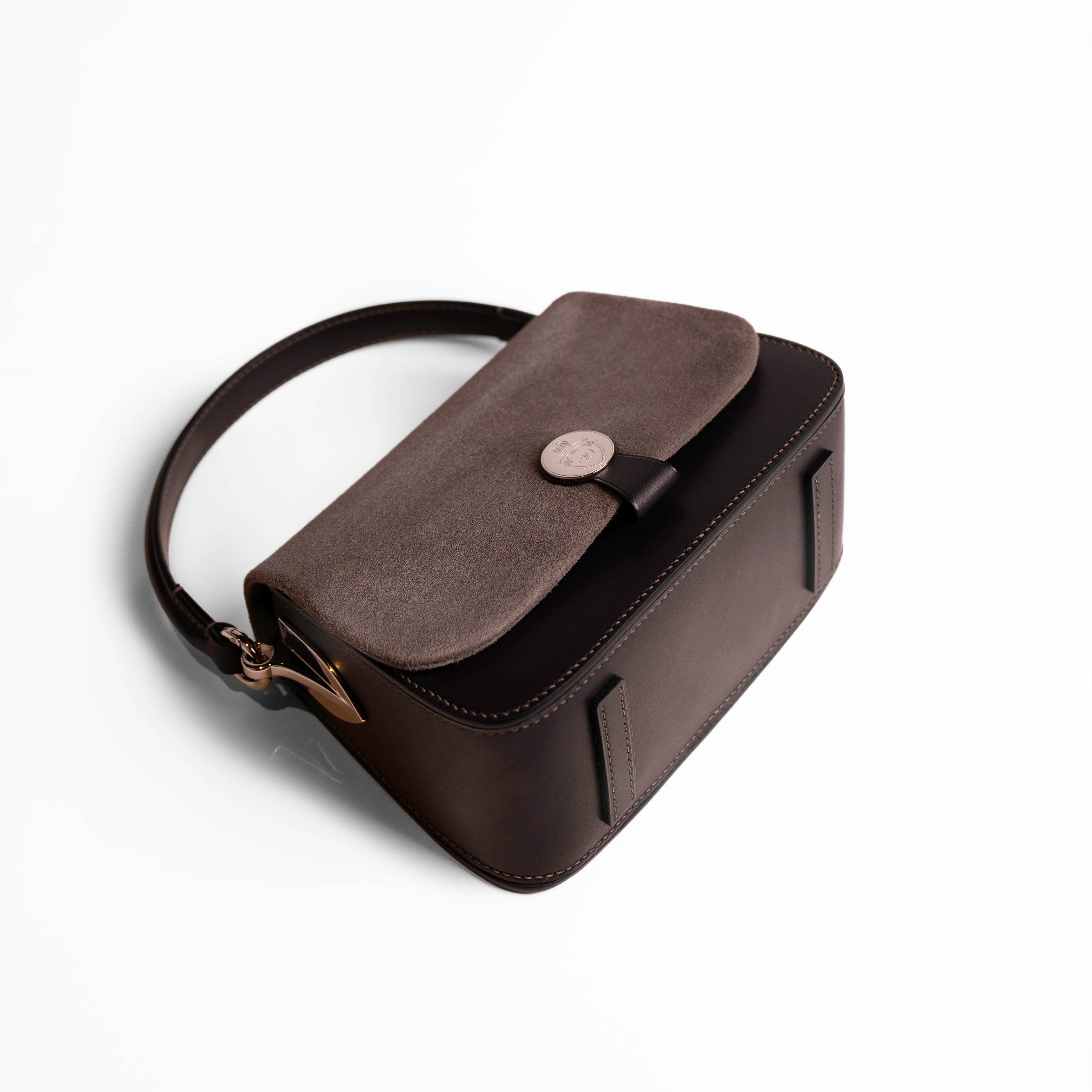 JOSEPH DUCLOS SAC SAINT-CLAIR ARPèGE LEATHER PALLADIUM NOIR/GRIS SOURIS
