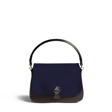 JOSEPH DUCLOS SAINT-CLAIR BAG IN RIVIèRE ARPèGE LEATHER PALLADIUM RIVIèRE & ARDOISE