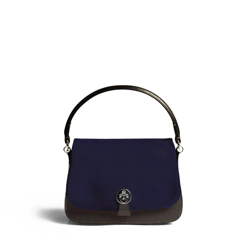 JOSEPH DUCLOS SAINT-CLAIR BAG IN RIVIèRE ARPèGE LEATHER PALLADIUM RIVIèRE & ARDOISE