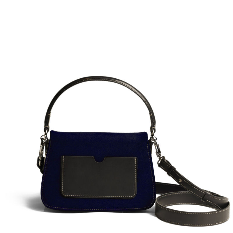 JOSEPH DUCLOS SAINT-CLAIR BAG IN RIVIèRE ARPèGE LEATHER PALLADIUM RIVIèRE & ARDOISE