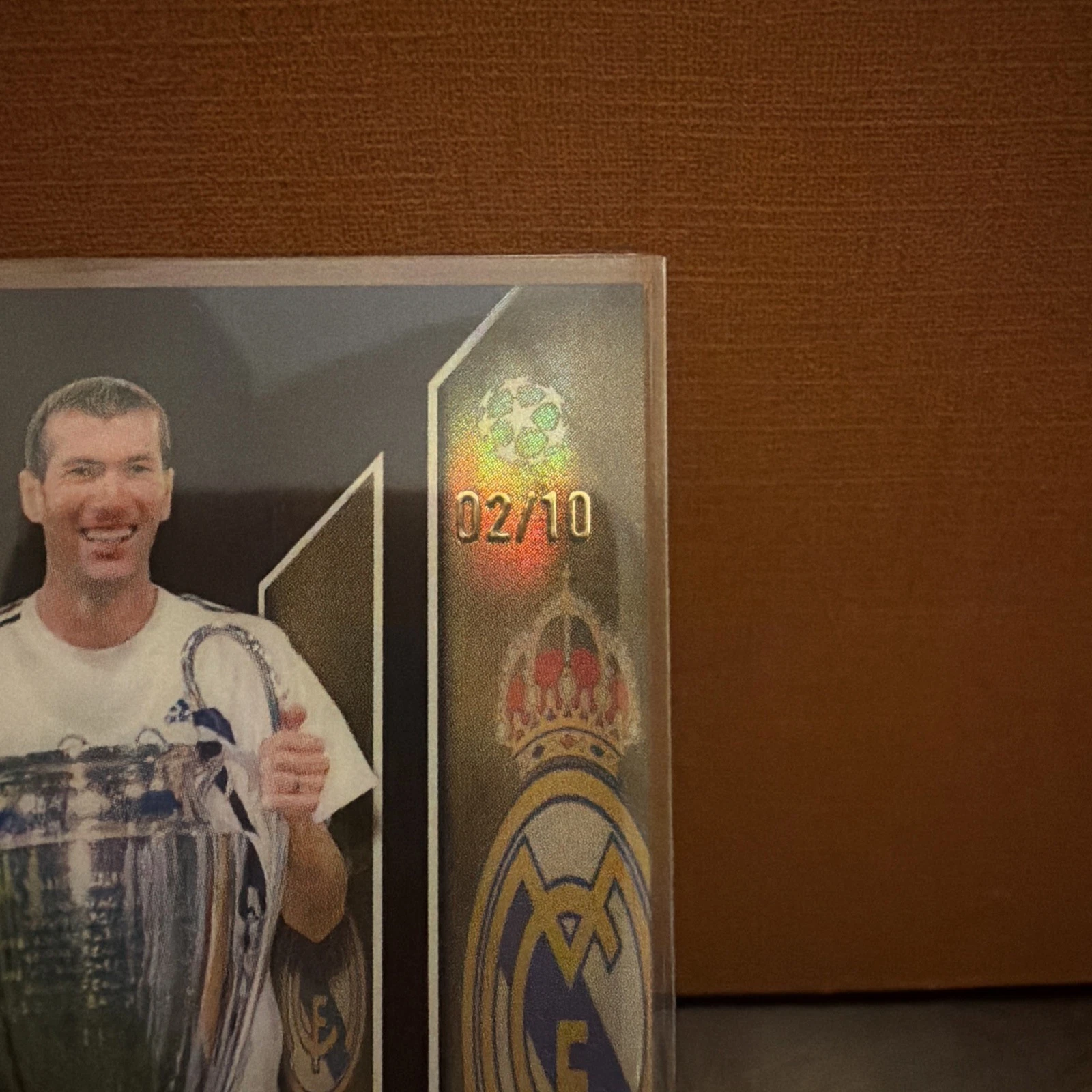 TOPPS ZINEDINE ZIDANE 2025-26 TOPPS CHROME ROAD TO GLORY BLACK AUTO 02/10