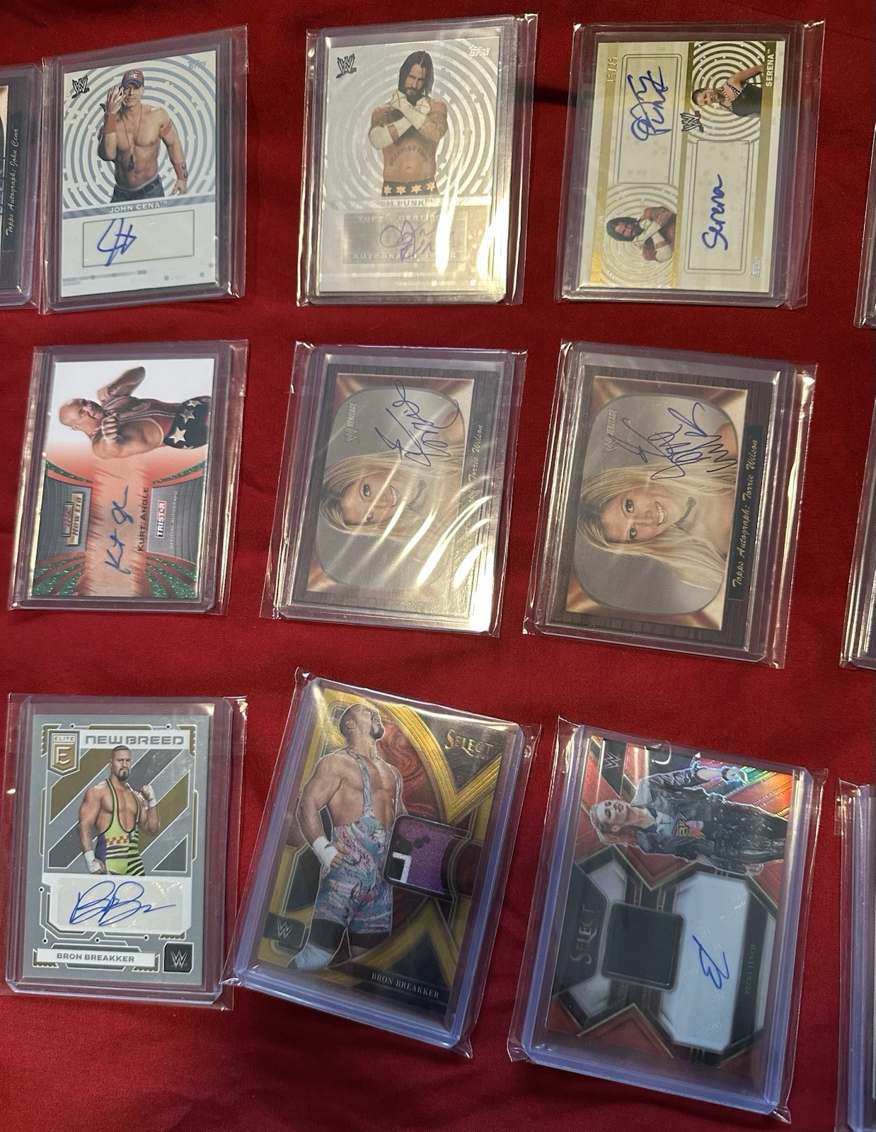 TOPPS PANINI TRISTAR WWE HULK HOGAN FLAIR CM PUNK JOHN CENA AUTO LOT AUTOGRAPH