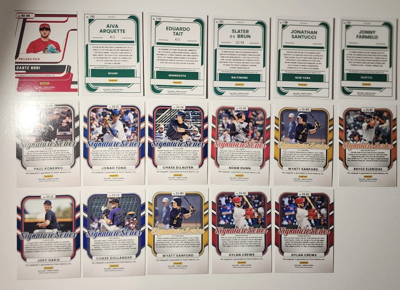 TOPPS/DONRUSS/ELITE/LEAF AUTO LOT - 63 CARDS- SP/SSP, 1/1S,
