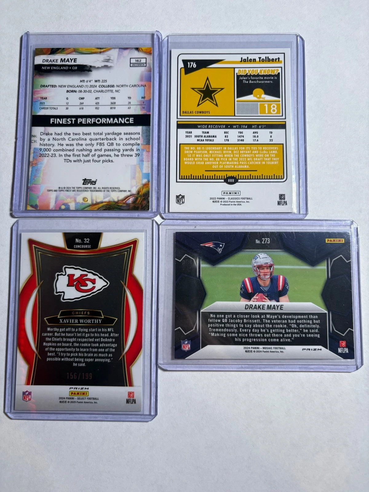 TOPPS& PANINI  FOOTBALL LOT! AUTOS, VETS, ROOKIES, NUMBERED, PARALLELS