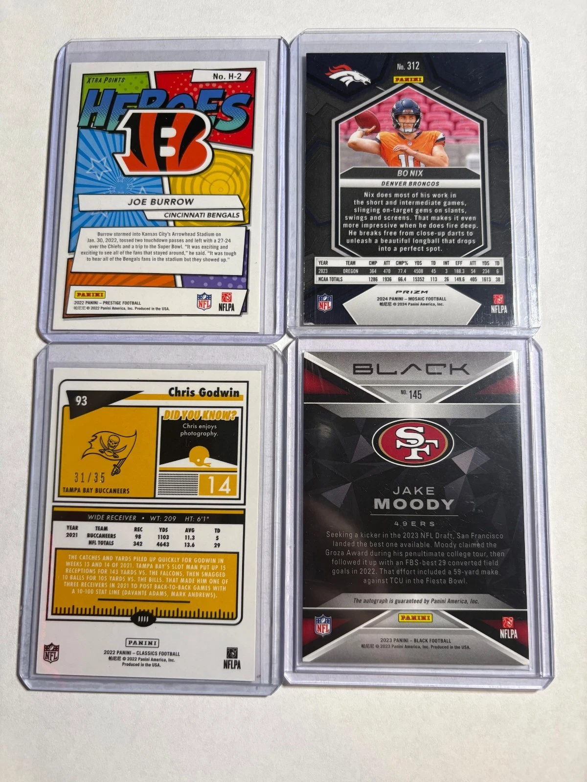 TOPPS& PANINI  FOOTBALL LOT! AUTOS, VETS, ROOKIES, NUMBERED, PARALLELS