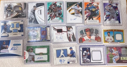 TOPPS HUGE BASEBALL CARD LOT,AUTOS,RELICS,#'D,INSERTS,REFRACTORS
