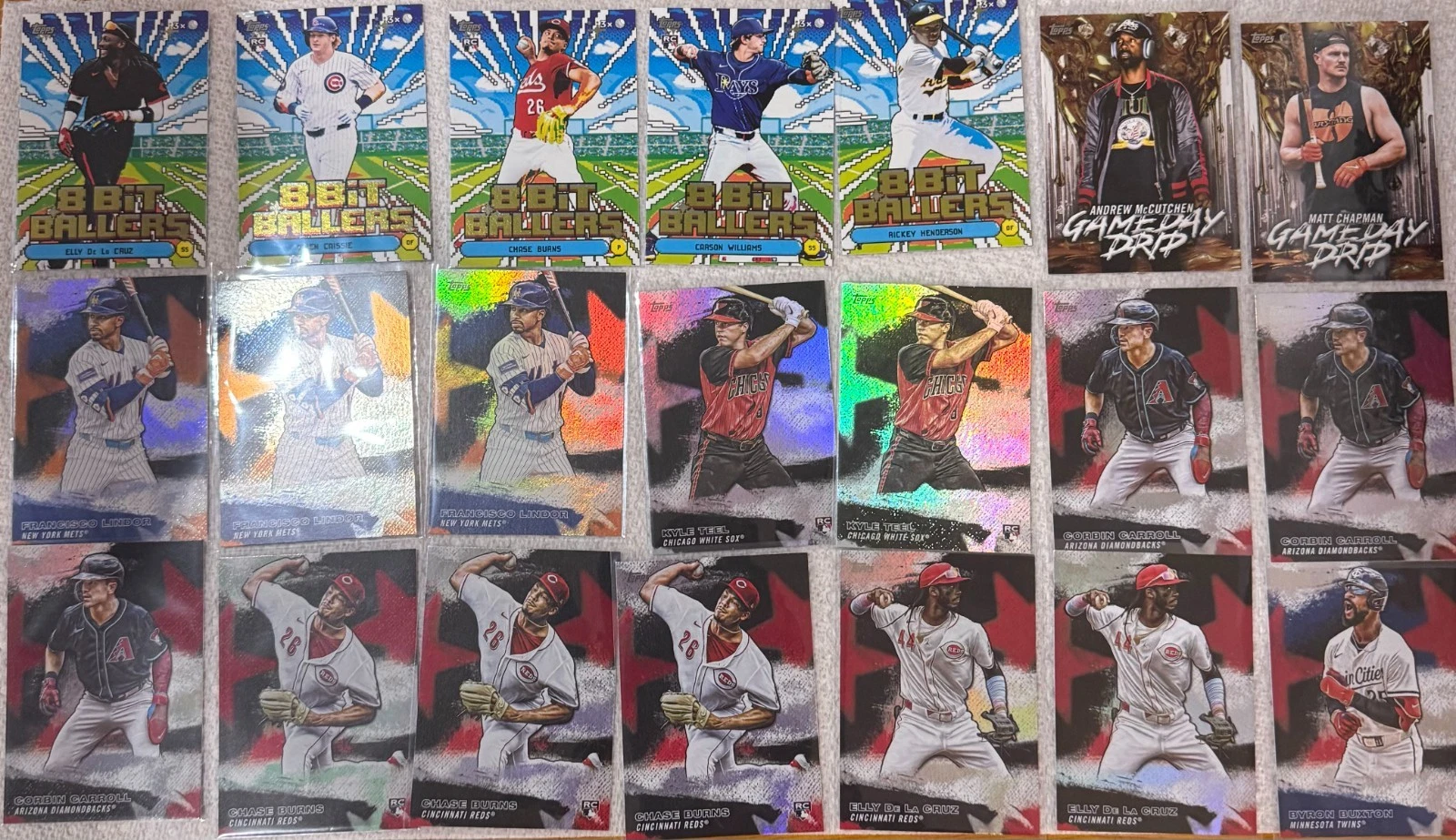 TOPPS HUGE BASEBALL CARD LOT,AUTOS,RELICS,#'D,INSERTS,REFRACTORS