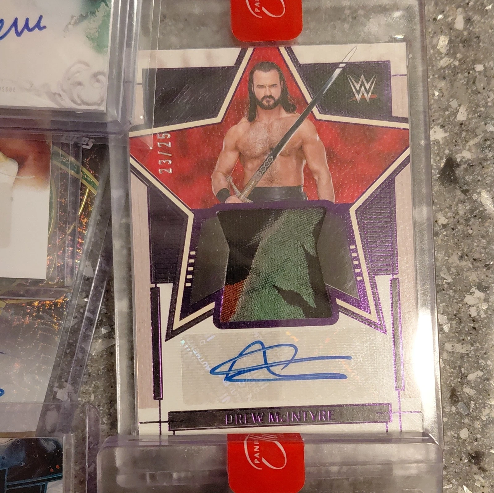 TOPPS/PANINI/LEAF AUTOS 13 CARD LOT. LEGENDS/WWE CHAD GABLE DREW MCINTYRE