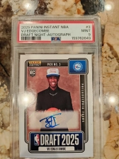 TOPPS 2025 PANINI INSTANT NBA DRAFT NIGHT - VJ EDGECOMBE #3 AUTOGRAPH
