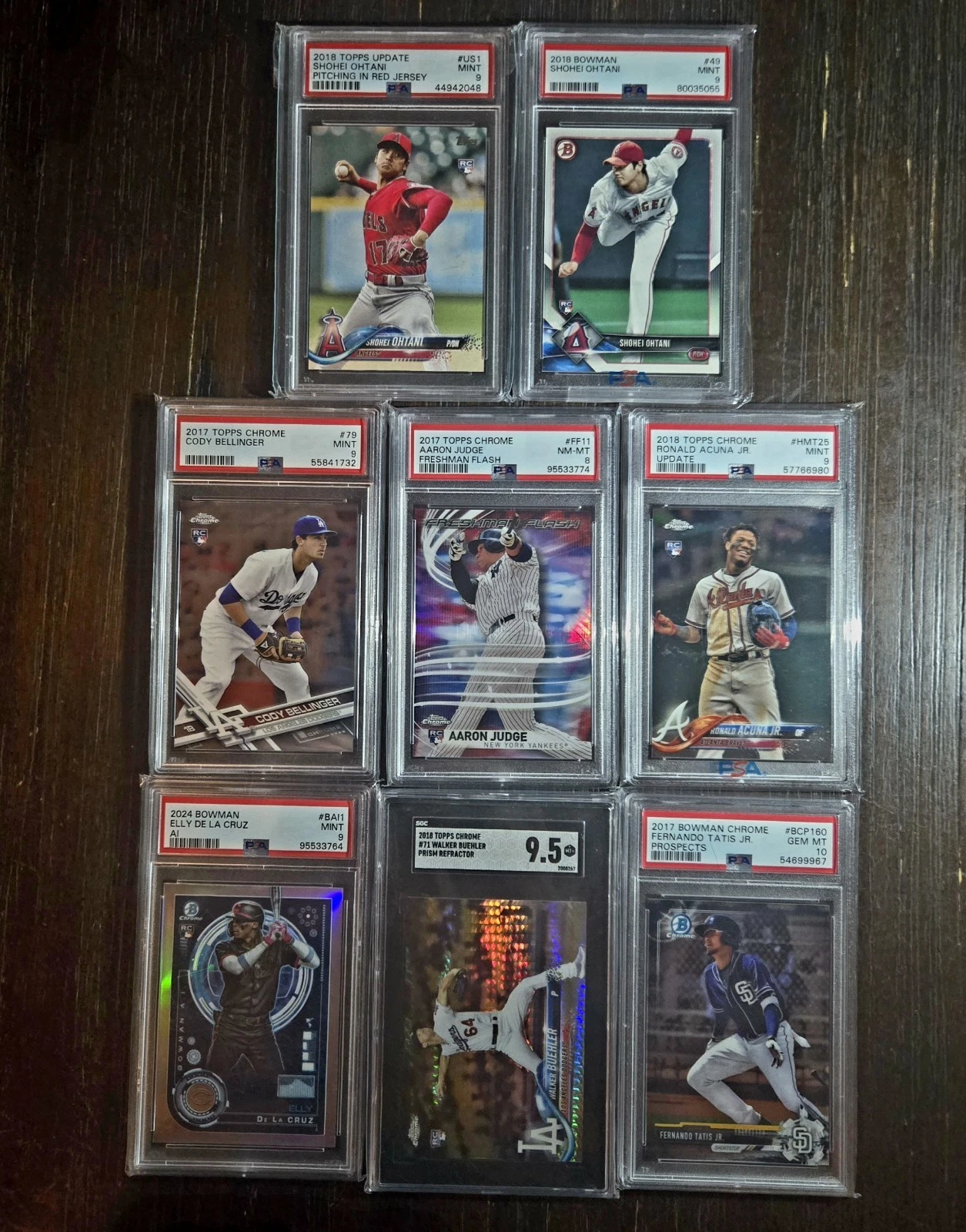 TOPPS  HIGH END SPORTS CARDS, OHTANI RC, AARON JUDGE RC ACUNA
