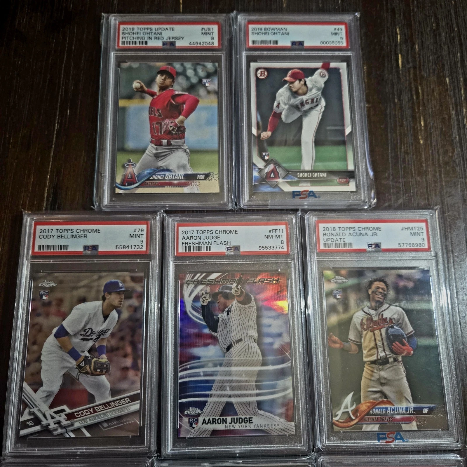 TOPPS  HIGH END SPORTS CARDS, OHTANI RC, AARON JUDGE RC ACUNA