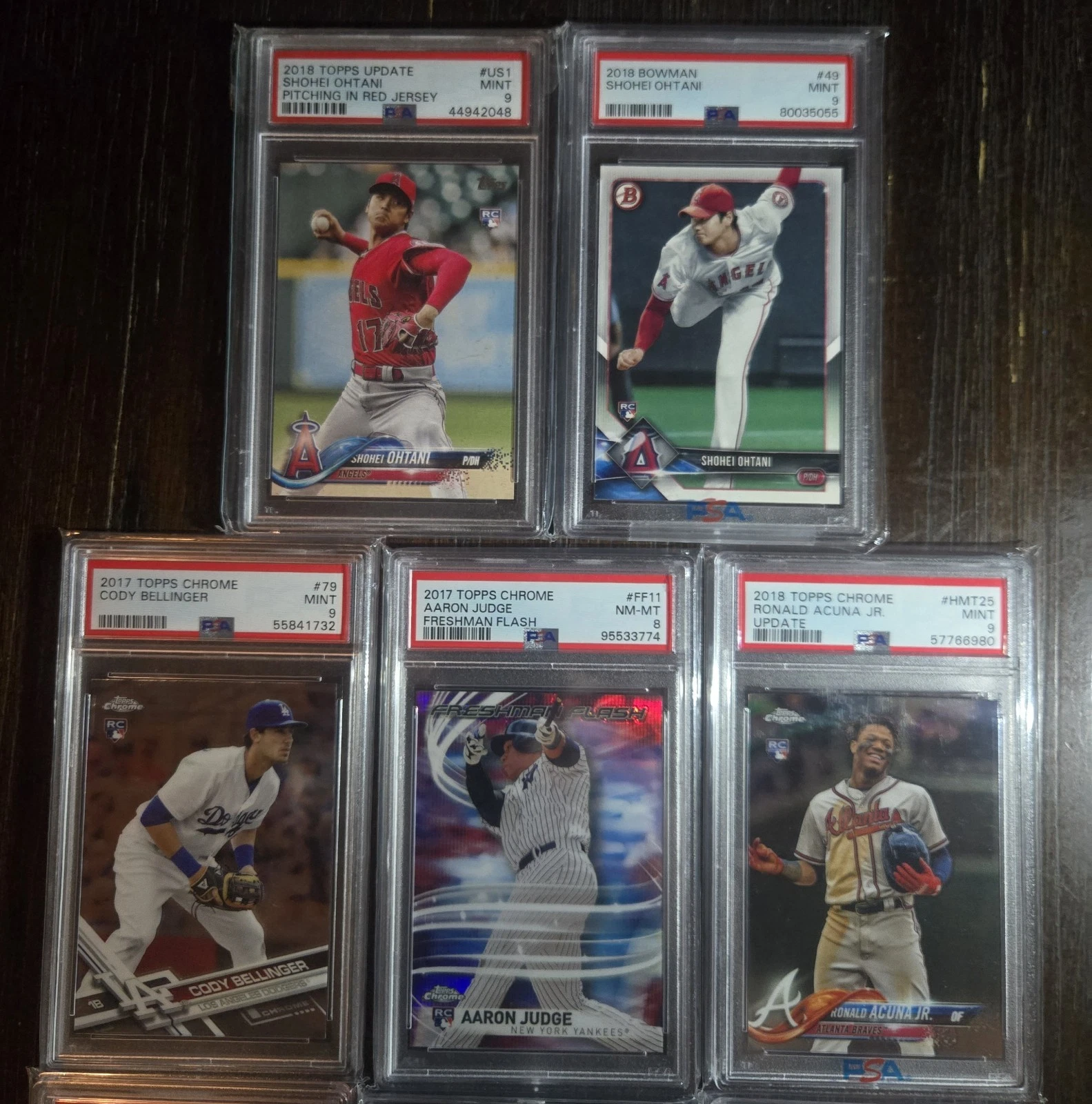 TOPPS  HIGH END SPORTS CARDS, OHTANI RC, AARON JUDGE RC ACUNA