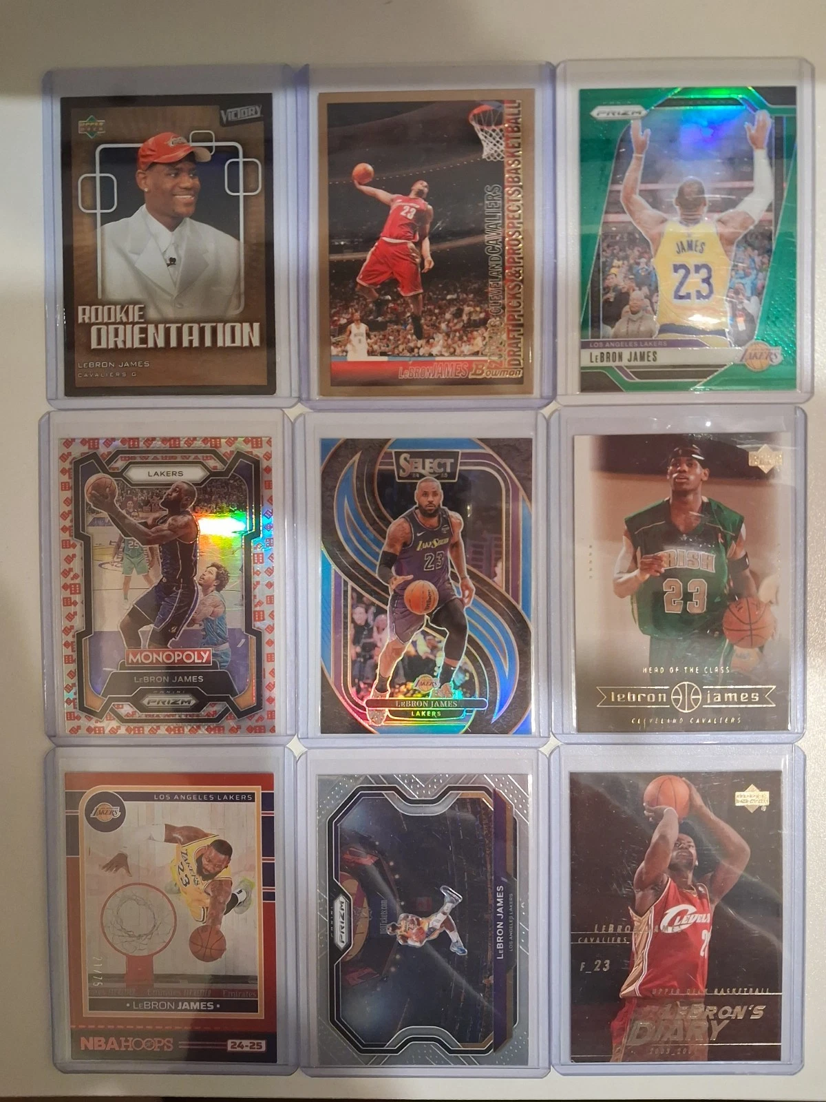 TOPPS HUGE LEBRON JAMES LOT SLABS ROOKIES NUMBERED SP ETC