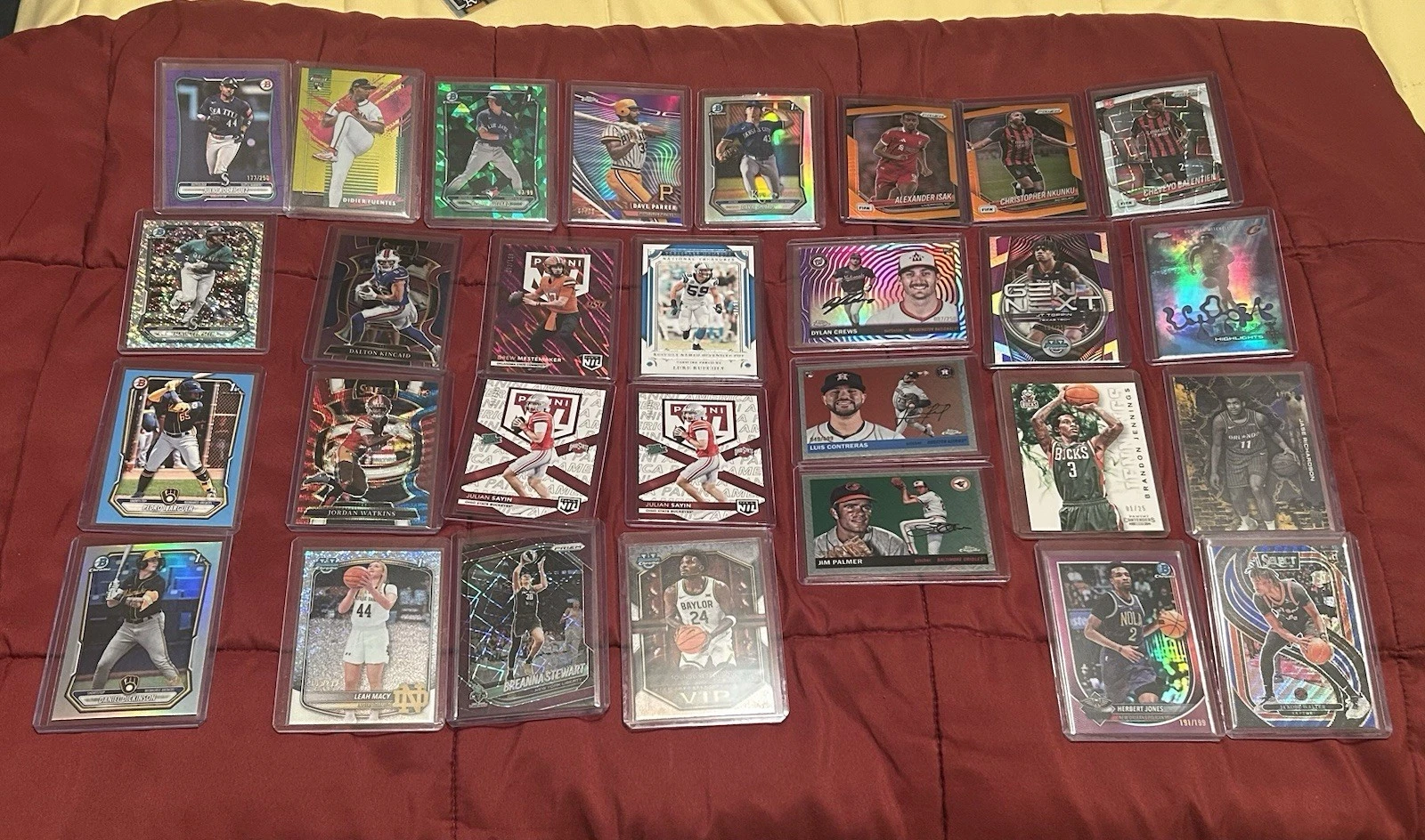 TOPPS TRADING CARD LOT! AUTOS, JERSEY CARDS, NUMBERED, ROOKIES, SEE PICTURES