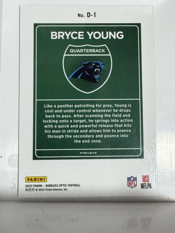 DONRUSS OPTIC - DOWNTOWN BRYCE YOUNG #D-1 (RC) 2023