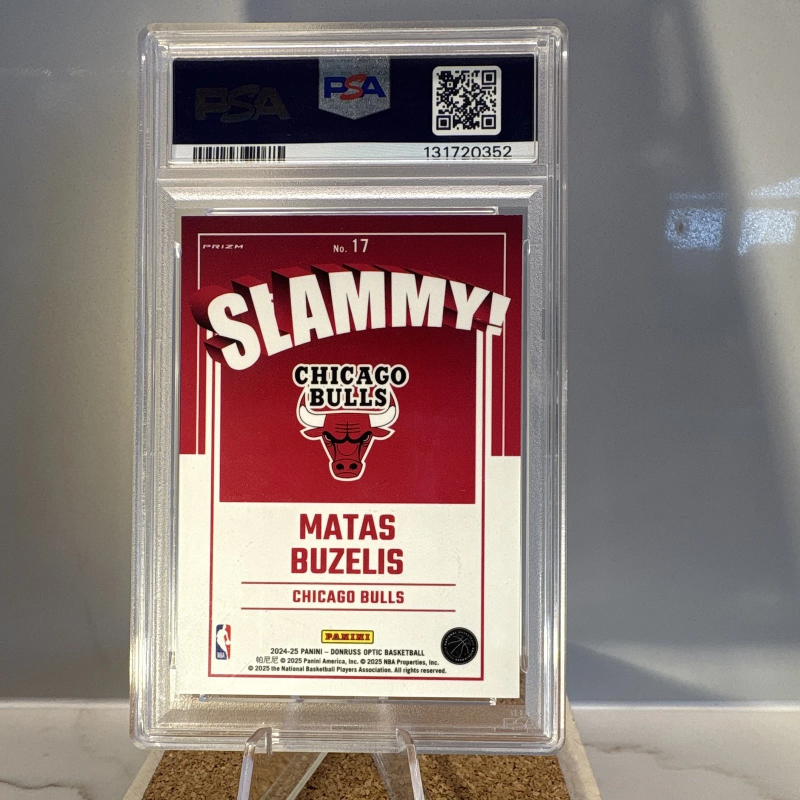 DONRUSS OPTIC SLAMMY! MATAS BUZELIS #17 RC PSA 10 CERT 2024-25