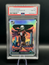 DONRUSS MARVIN HARRISON JR. ROOKIE DOWNTOWN PSA 8 2024