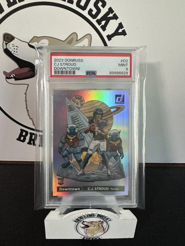 DONRUSS CJ STROUD RC #D2 DOWNTOWN! PSA 9 TEXANS 2023