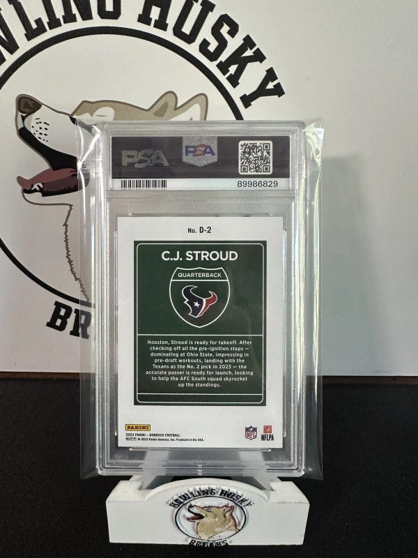 DONRUSS CJ STROUD RC #D2 DOWNTOWN! PSA 9 TEXANS 2023
