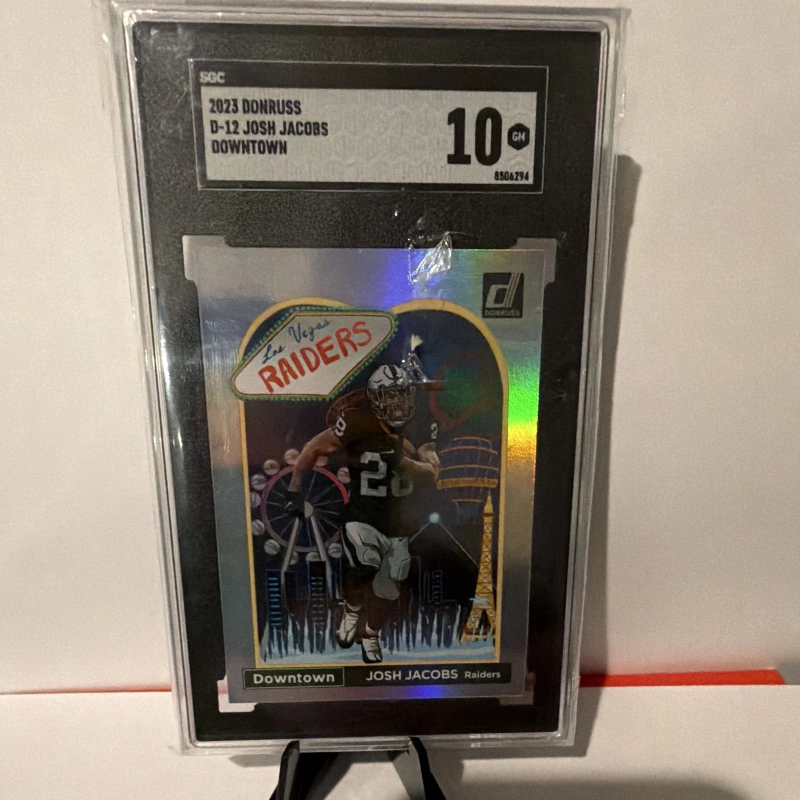 DONRUSS DOWNTOWN! JOSH JACOBS #D-12 2023