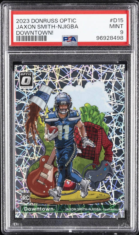 DONRUSS OPTIC DOWNTOWN! #D15 JAXON SMITH-NJIGBA PSA 9 2023
