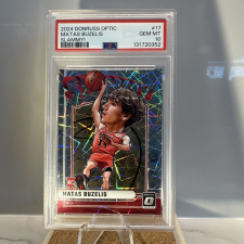 DONRUSS OPTIC SLAMMY! MATAS BUZELIS #17 RC PSA 10 CERT PANINI 2024-25