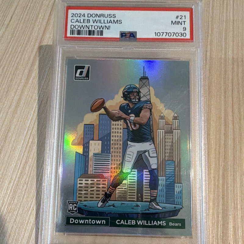 DONRUSS DOWNTOWN! CALEB WILLIAMS BEARS RC #21 PSA 9 2024