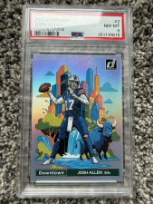 DONRUSS - DOWNTOWN! JOSH ALLEN #2 PSA 8 - BUFFALO BILLS 2024