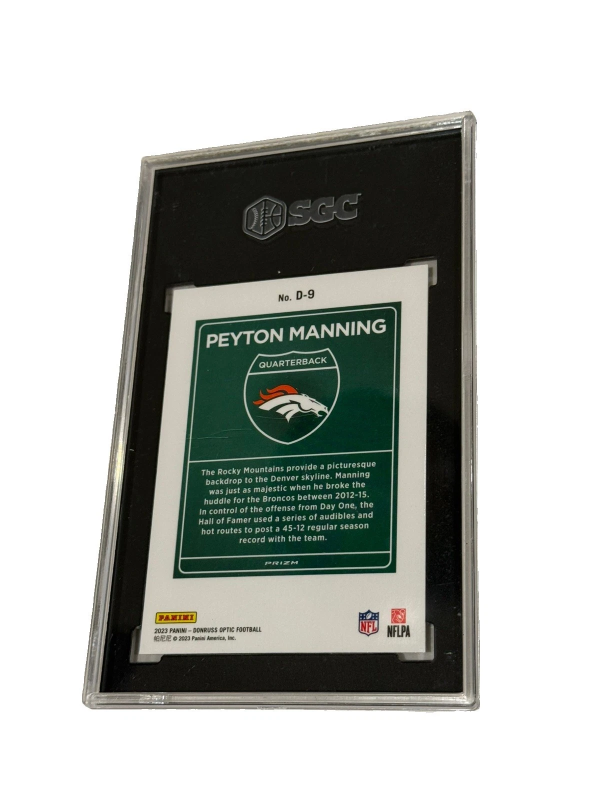 DONRUSS OPTIC - DOWNTOWN PEYTON MANNING #D-9 SGC 9.5 2023