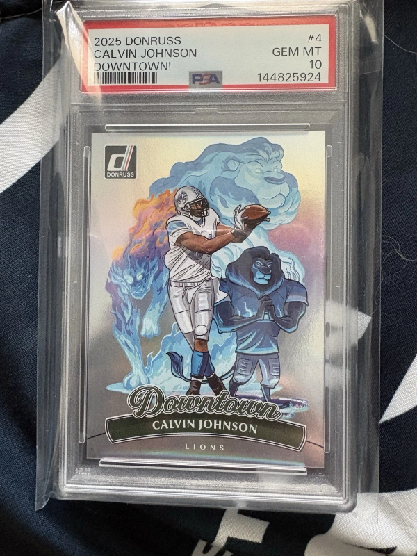 DONRUSS CALVIN JOHNSON DOWNTOWN #4 PSA 10 2025