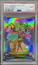 DONRUSS OPTIC ALEX PEREIRA DOWNTOWN ROOKIE RC PSA 9 MINT (LOW POP) 2023
