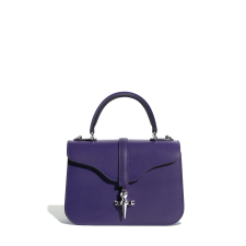 JOSEPH DUCLOS DIANE L20 IN COCAGNE HARMONIE LEATHER MATERIAL: PALLADIUM-PLATED BRASS