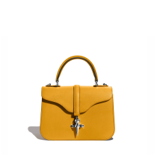 JOSEPH DUCLOS DIANE L20 IN HARMONIE LEATHER SAFRAN MATERIAL: PALLADIUM-PLATED BRASS