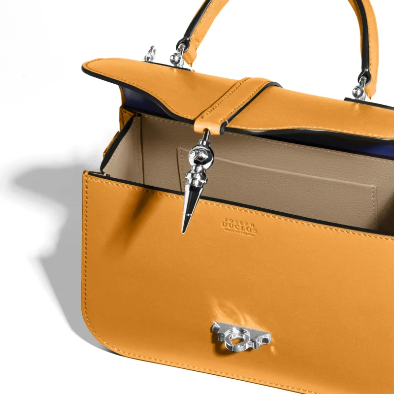 JOSEPH DUCLOS DIANE L20 IN HARMONIE LEATHER SAFRAN MATERIAL: PALLADIUM-PLATED BRASS