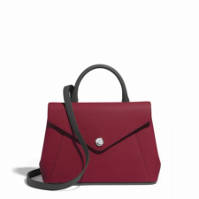 JOSEPH DUCLOS FONTéLIE IN AUBERGINE CONCERTO LEATHER  NUANCE: AUBERGINE & GRIS FONCé