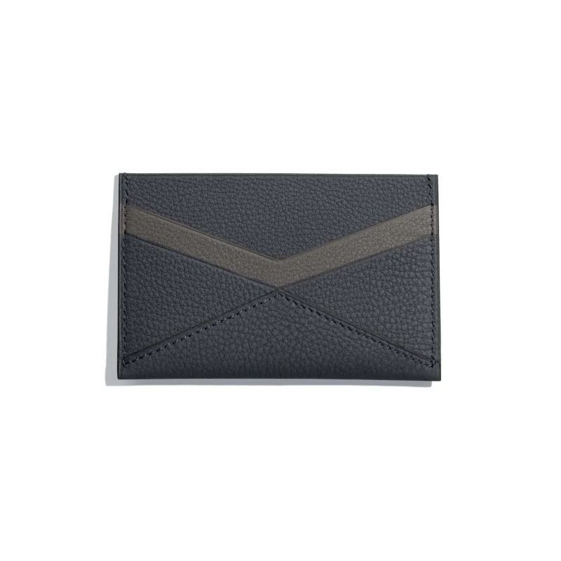 JOSEPH DUCLOS FONTéLIE CARDHOLDER CONCERTO LEATHER NUANCE: GRIS FONCé/GRIS SOURIS