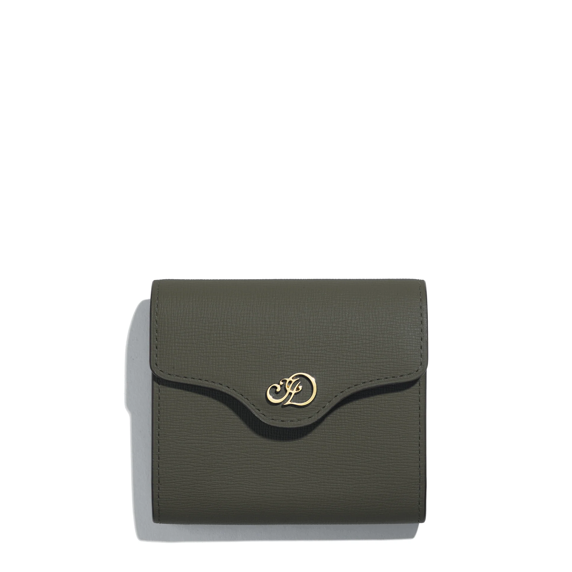 JOSEPH DUCLOS DIANE MINI WALLET IN KAKI TEMPO LEATHER JOSEPH DUCLOS