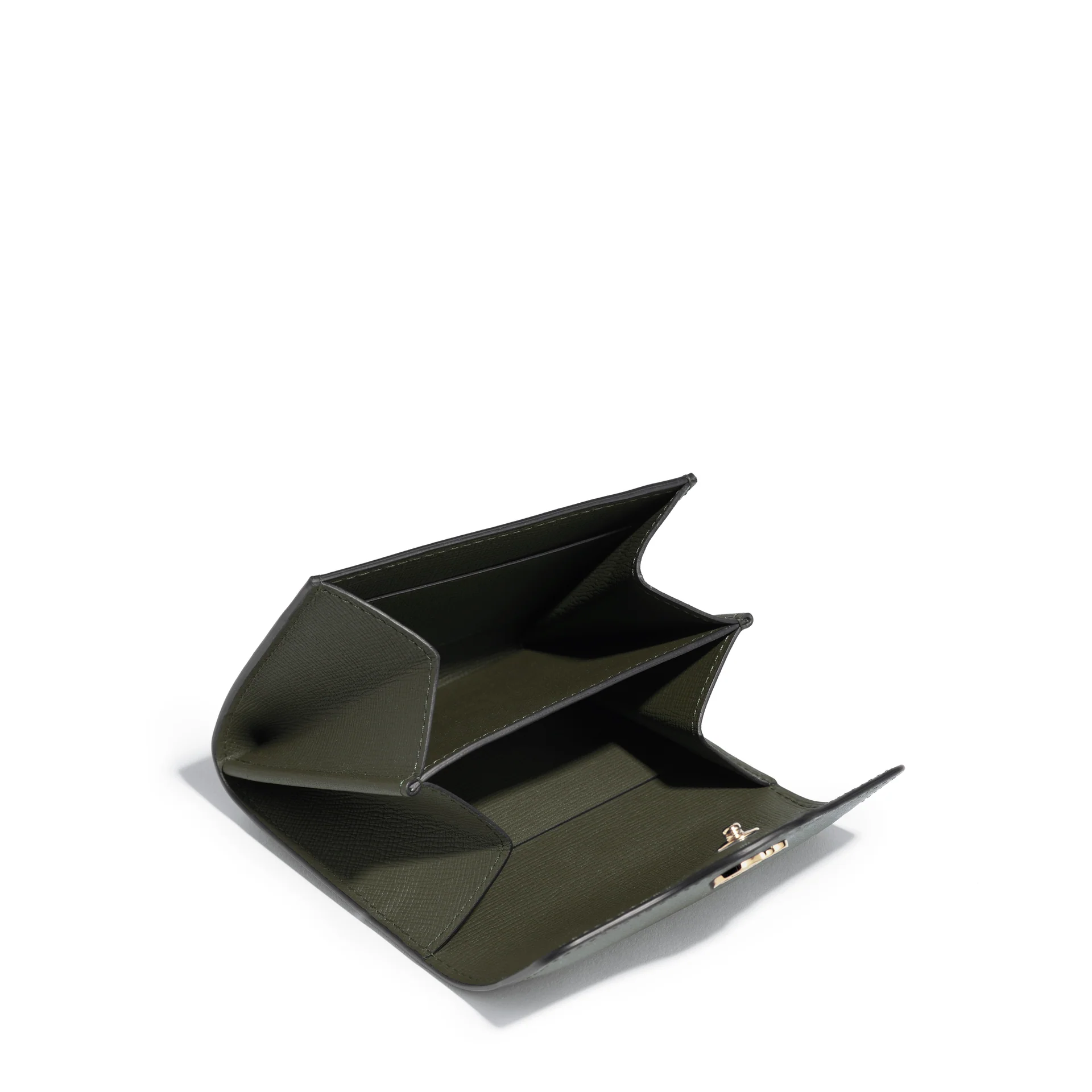 JOSEPH DUCLOS DIANE MINI WALLET IN KAKI TEMPO LEATHER JOSEPH DUCLOS