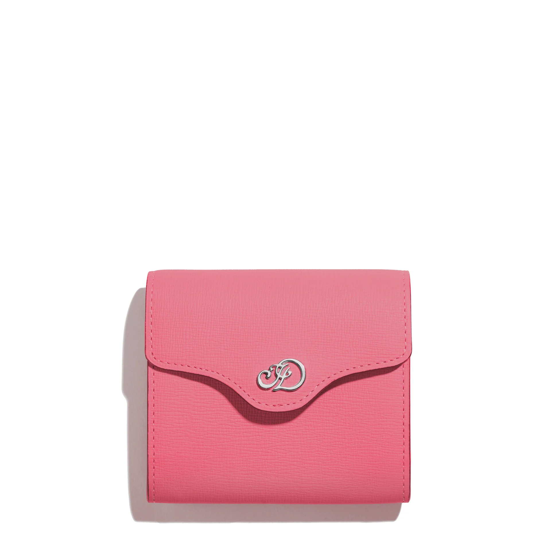 JOSEPH DUCLOS DIANE MINI WALLET IN CAMéLIA TEMPO LEATHER
