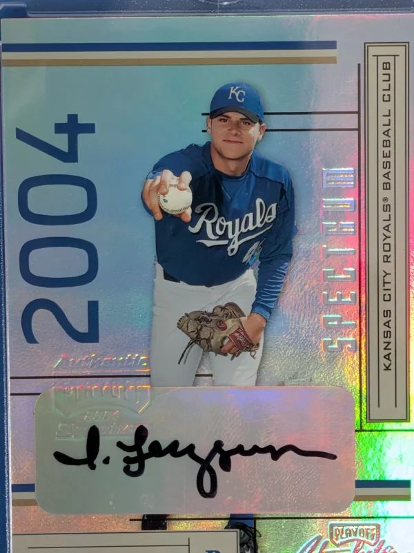 DONRUSS PLAYOFF ABSOLUTE ERROR CARD IAN FERGUSON AUTO WINDOW BACK-STOCK 2004
