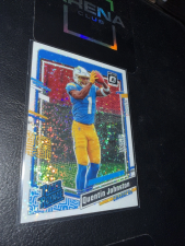 DONRUSS OPTIC - RATED ROOKIE QUENTIN JOHNSTON #265 WHITE SPARKLE... 2023