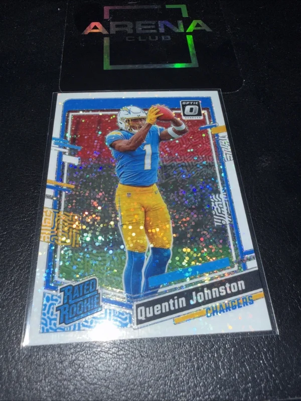 DONRUSS OPTIC - RATED ROOKIE QUENTIN JOHNSTON #265 WHITE SPARKLE... 2023